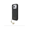 Guess Apple iPhone 17 Pro Tone on Tone 4G Charm Case Gray