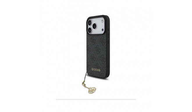 Guess Apple iPhone 17 Pro Tone on Tone 4G Charm Case Gray