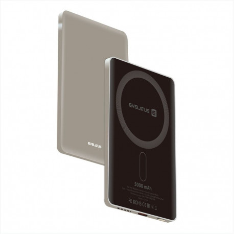 Evelatus Evelatus PD20W 5000mAh Power Bank MagLink Elite With Wireless charging EVEP02PBME Grey