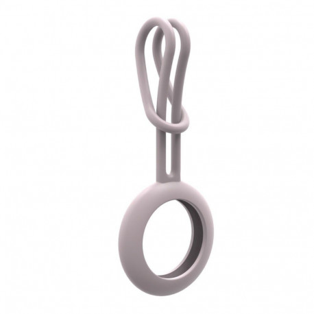 iLike AirTag Silicone Keychain Loop Case Pink
