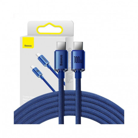 Baseus Baseus Crystal Shine cable USB-C to USB-C, 100W, 2m (blue)