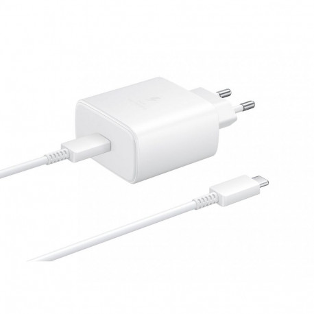 Samsung EP-TA845EWE + EP-DW767JWE Samsung 45W Travel Charger + USB-C/USB-C Data Cable White (OOB Bul