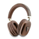 Guess wireless headphones PU Leather 4G Triangle Logo BT, brown