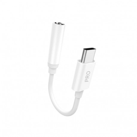 Dudao Dudao audio adapter headphone adapter from USB Type C to mini jack 3.5 mm white (L16CPro white