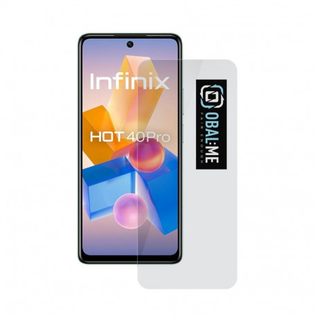 - OBAL:ME 2.5D Glass Screen Protector for Infinix Hot 40 Pro Clear