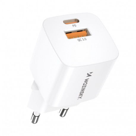 Wozinsky Wozinsky CMWCW 20W USB-C / USB-A Wall Charger - White