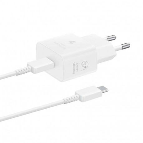 Samsung Samsung EP-T2510XWEGEU 25W SFC GaN wall charger with USB-C cable - white