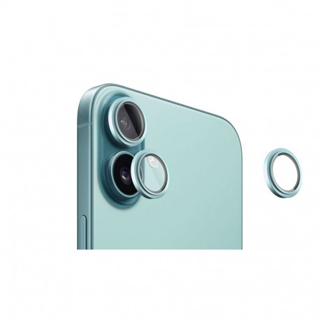 Evelatus Apple iPhone 16 / 16 Plus Camera Lens Protector Armor Teal