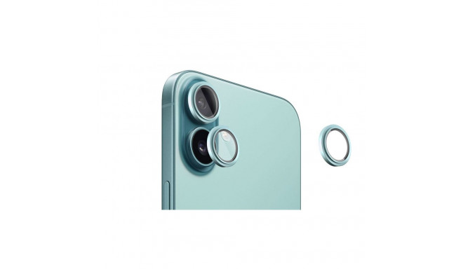Evelatus Apple iPhone 16 / 16 Plus Camera Lens Protector Armor Teal