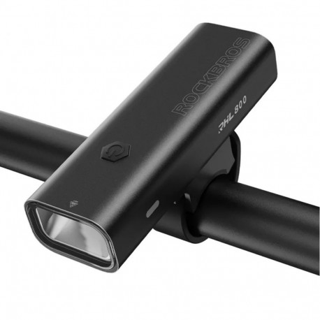 Rockbros Rockbros 24710012001 front bicycle light 800 lm + USB-C - USB-A cable - black