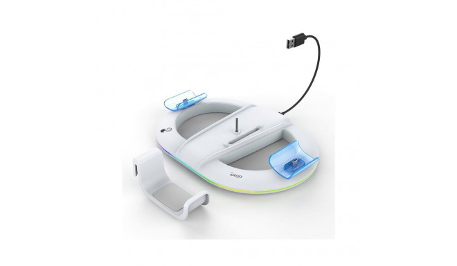 - iPega P5S045 Vertical Charging Stand with RGB for PS5/PS5 Slim White