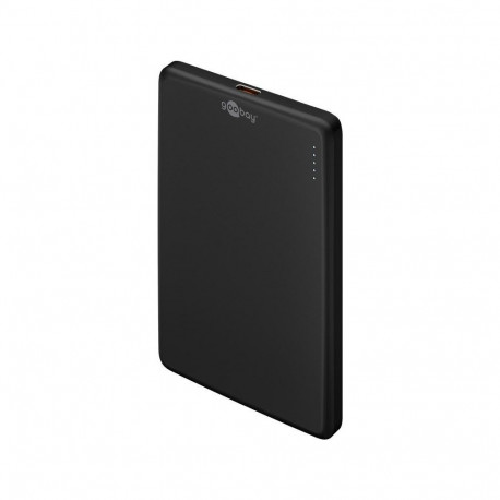 Goobay Magnetic Wireless Power Bank | 70182 | 5000 mAh | USB-C | Black
