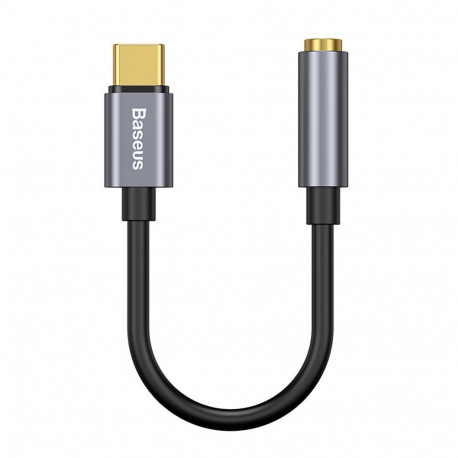 Baseus Baseus L54 adapter for USB-C headphones / mini jack 3.5mm DAC 24 bit 48 KHz - gray