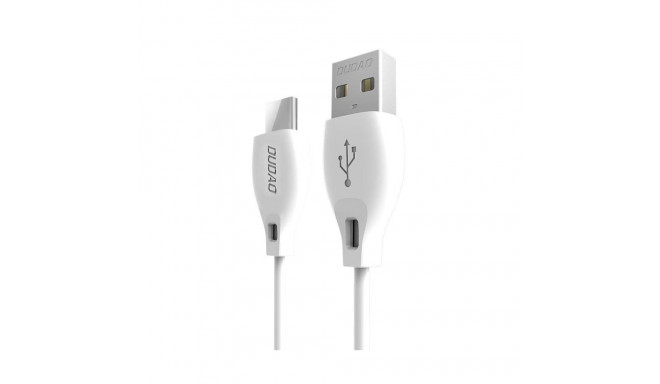 Dudao Dudao cable USB Type C 2.1A 1m white (L4T 1m white)