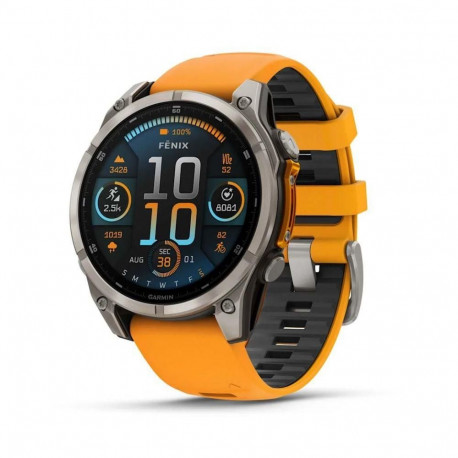 Garmin SMARTWATCH FENIX 8 SAPPHIRE/ORANGE 010-02904-11
