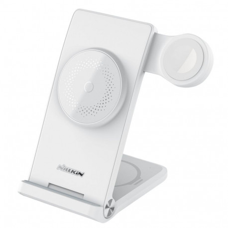 Nillkin - Nillkin PowerTrio 3in1 Wireless Charger MagSafe for Apple Watch White (MFI)