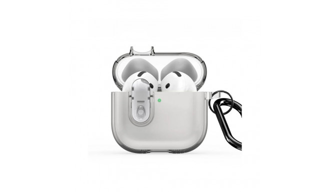 Dux Ducis Apple AirPods 4 PECL Series PC+TPU Cover with Hook Grey