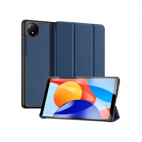 Dux Ducis Xiaomi Redmi Pad SE 8.7 Domo Series Tri-fold Stand PU Leather Tablet Cover Blue