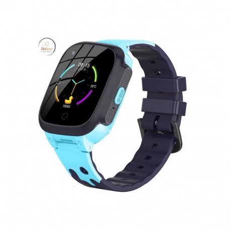 iWear Y95 Pro 4G LTE Sim / GPS LBS WiFi Track IP67 Kids Watch & Phone Call HD Camera Blue