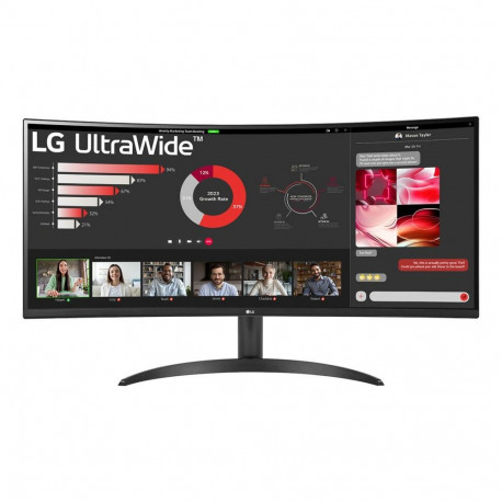 LG 34WR50QK-B.AEU Curved UltraWide Monitor 34"/21:9, 3440x1440, HDMI, DisplayPort USB