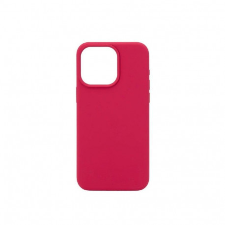 Connect Apple iPhone 15 Pro Max Premium Magsafe Soft Touch Silicone Case New Function Rose Red