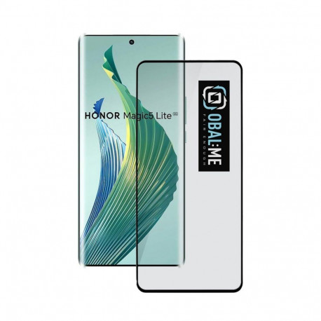 - OBAL:ME 5D Glass Screen Protector for Honor Magic5 Lite Black