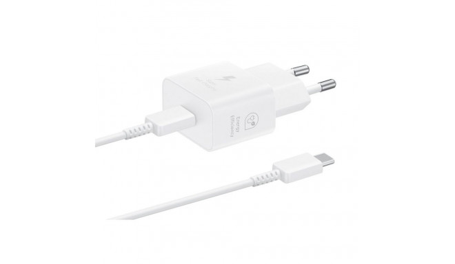 Samsung EP-T2510EWE + EP-DN980BWE Samsung USB-C 25W Travel Charger + USB-C Data Cable White (OOB Bul