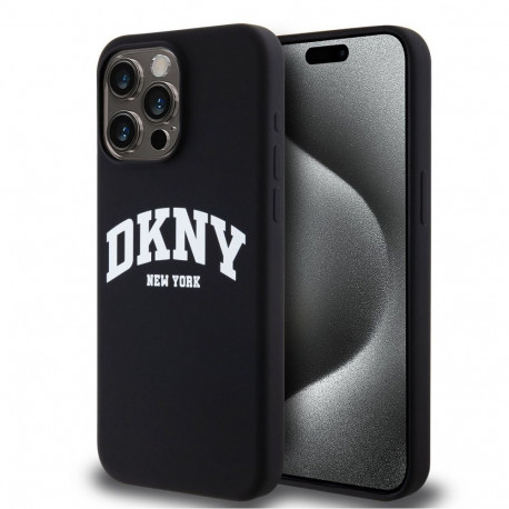 DKNY Apple DKNY Liquid Silicone Arch Logo MagSafe Case for iPhone 12/12 Pro Black