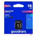 Goodram Goodram Microcard 16 GB micro SD HC UHS-I class 10 memory card, SD adapter (M1AA-0160R12)