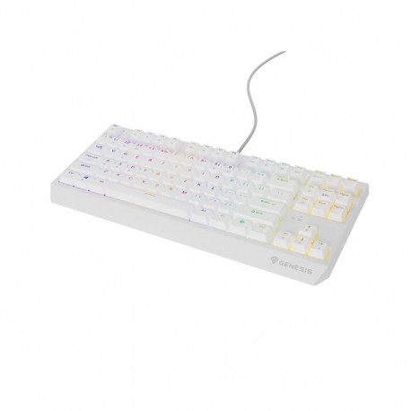 Genesis THOR 230 | Mechanical Gaming Keyboard | Wired | US | White | USB Type-A | Outemu Brown