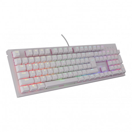 Genesis THOR 303 | Mechanical Gaming Keyboard | Wired | US | White | USB Type-A | Outemu Peach Silen