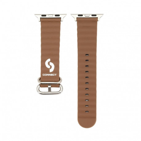 Connect Watch 38/40/41mm Marine leather Watch Strap Brown
