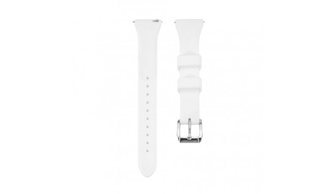 Connect 22mm T-buckle Silicone Loop Watch Strap (130mm M/L) White