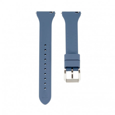 Connect 20mm T-buckle Silicone Loop Watch Strap (130mm M/L) Blue