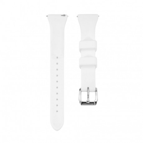 Connect 20mm T-buckle Silicone Loop Watch Strap (130mm M/L) White
