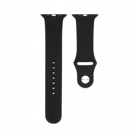 Connect Watch 42/44/45mm Silicone Loop Watch Strap (S/M 110mm) Black