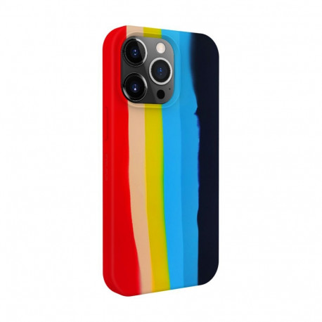 Evelatus Apple iPhone 15 Pro Max Silicone case Multi-Colored Rainbow