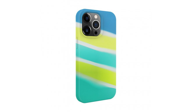 Evelatus Apple iPhone 15 Pro Silicone case Multi-Colored Yellow Green
