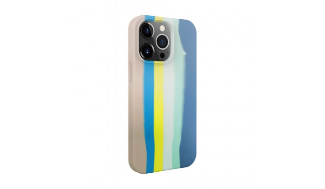 Evelatus Apple iPhone 15 Pro Silicone case Multi-Colored Blue Pink