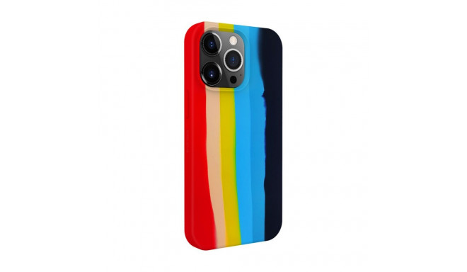 Evelatus Apple iPhone 14 Pro Max Silicone case Multi-Colored Rainbow