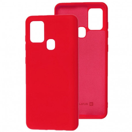 Evelatus Samsung Galaxy A21s Nano Silicone Case Soft Touch TPU Red