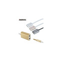 Remax Qulmax 3.5mm Share Jack Cable RL-20S Grey
