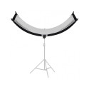 Quadralite curved reflector with frame L size
