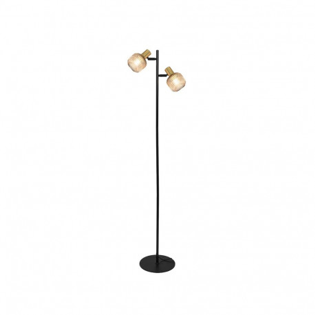 FLOOR LIGHT SHADOW 2XE14 BLACK/GOLD