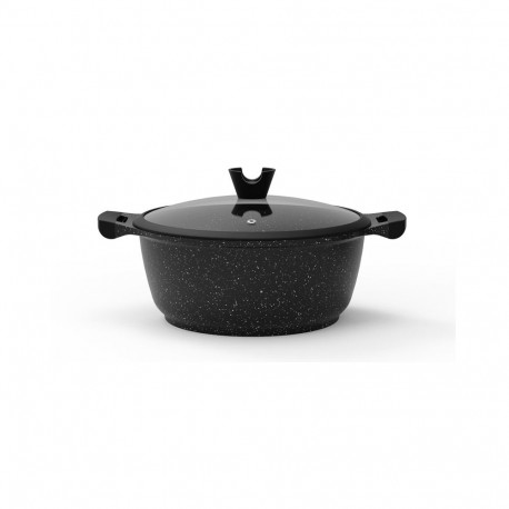 CASSEROLE DOMOLETTI BL MARBLE D28CM 6.1L