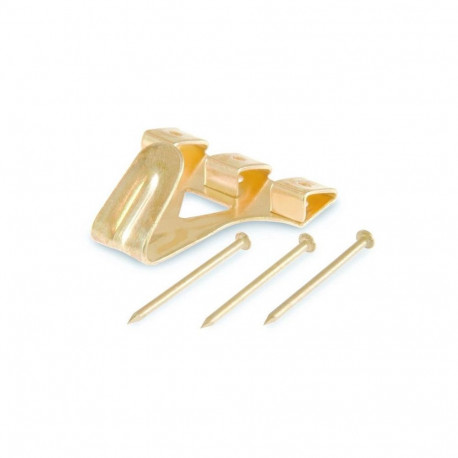 PICTURE HOOK PLAT 4/3 HOLES 35X31/5PCS