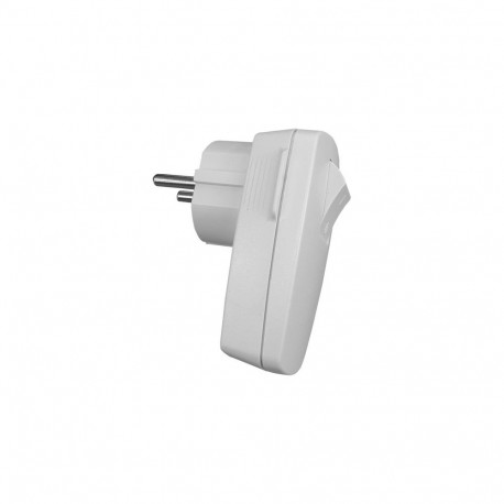 ANGLED PLUG N_L SWITCH WHITE 10231