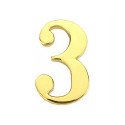 door number 3 GP-3 45mm kuldne