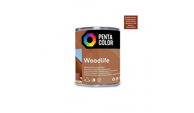 impregneerija woodlife punakaspruun 0,9 l