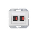 AUDIO SOCKET 2 V WHITE GL04-02 XP500